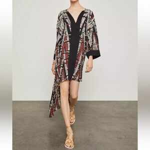 BCBGMAXAZRIA - NWT Abstract Chevron Unique High-Low Dress Size XS/S